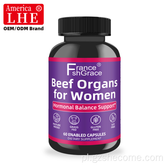 Nowość, damski suplement z pierwotnymi organami wołowymi